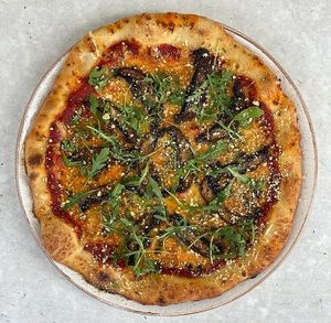 Classic Parmesan Pizza at Stem & Glory - Broadgate in London