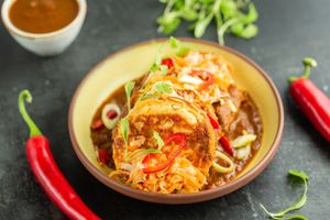 Kimchi Pancakes at Stem & Glory - Broadgate in London