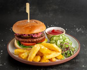 Dirty Vegan Burger at Stem & Glory - Broadgate in London