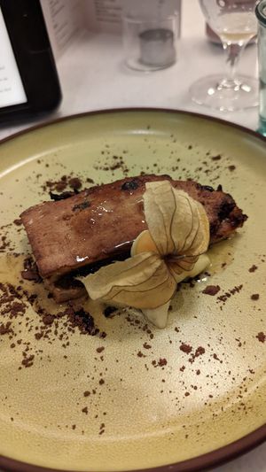 Mince pie at Stem & Glory - Broadgate in London