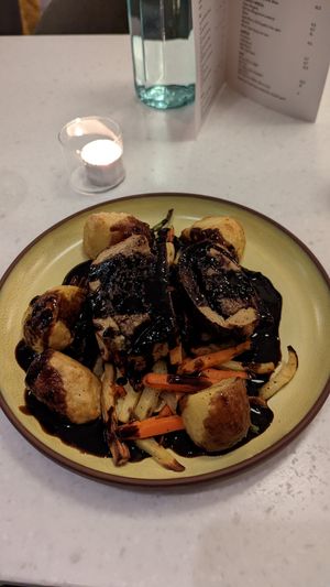 Tofurkey Christmas plate at Stem & Glory - Broadgate in London