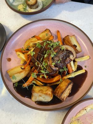 Christmas roast  at Stem & Glory - Broadgate in London