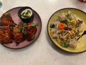 BBQ cauliflower and Swede gnocchi   at Stem & Glory - Broadgate in London