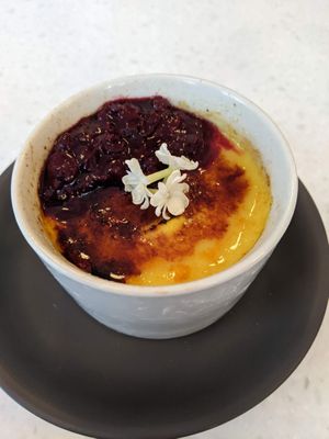 Crème brûlée at Stem & Glory - Broadgate in London