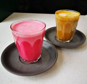 Cotton Candy and Sweet Turmeric Lattes at Stem & Glory - Broadgate in London