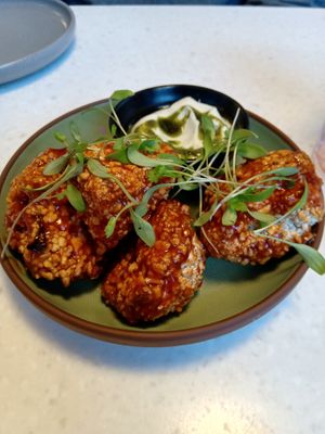 BBQ cauliflower wings at Stem & Glory - Broadgate in London