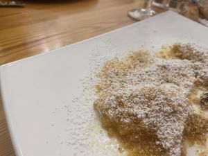 Powidltascherl 🤤  at Schlicht Vegan in Vienna