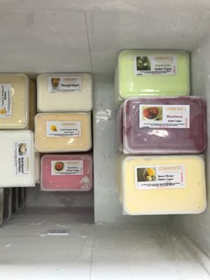 Vegan ice cream section. at Bang Rak Minimart in Koh Samui