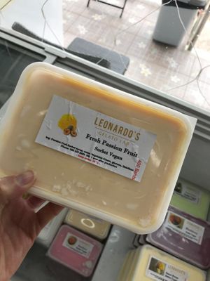 Vegan passion fruit sorbet at Bang Rak Minimart in Koh Samui