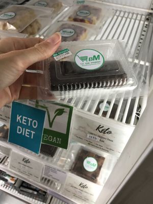 Plant-based fridge at Bang Rak Minimart in Koh Samui