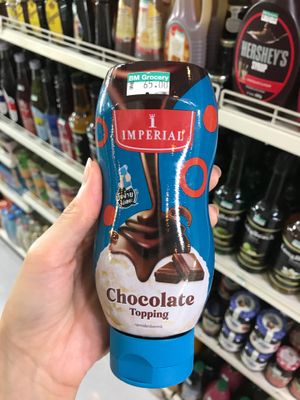 Chocolate topping at Bang Rak Minimart in Koh Samui