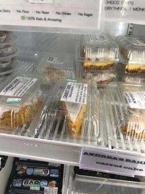 Vegan carrot cake at Bang Rak Minimart in Koh Samui