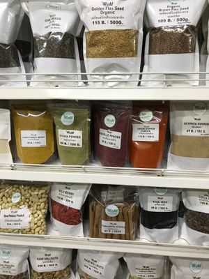 Vegan spices at Bang Rak Minimart in Koh Samui