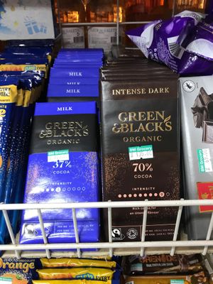 Vegan chocolate at Bang Rak Minimart in Koh Samui