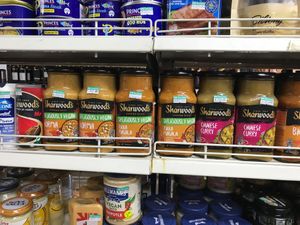 Vegan sauces at Bang Rak Minimart in Koh Samui