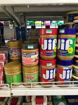 Peanut butters at Bang Rak Minimart in Koh Samui