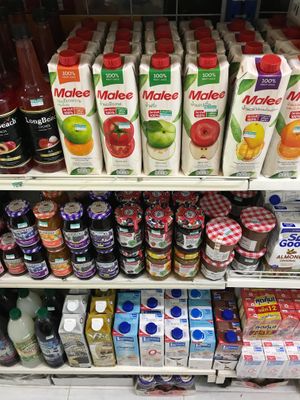 Juices and jams at Bang Rak Minimart in Koh Samui