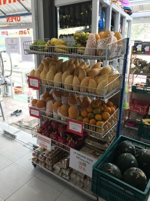 Fresh produce at Bang Rak Minimart in Koh Samui