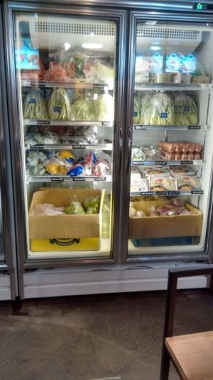 Veg for sale at Real Food - The Central in Central Singapore