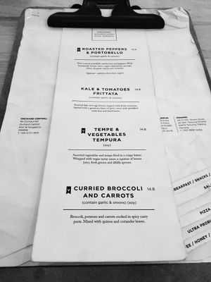 Menu  at Real Food - The Central in Central Singapore