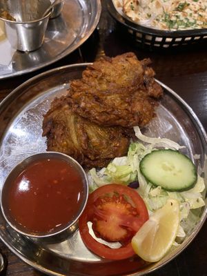Onion Bhajis   at Kings Indian Dining in Birmingham