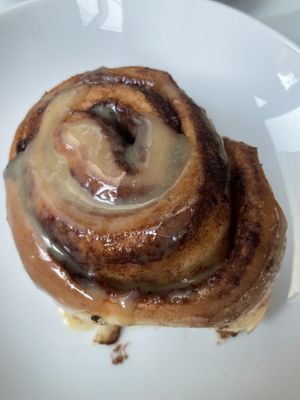 Cinnamon roll  at Finch & Pine in Seattle