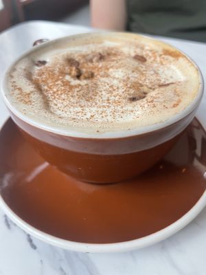 Sweet potato latte—recommended   at Finch & Pine in Seattle