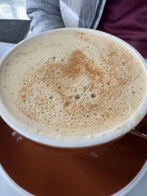 Hot apple cider  at Finch & Pine in Seattle