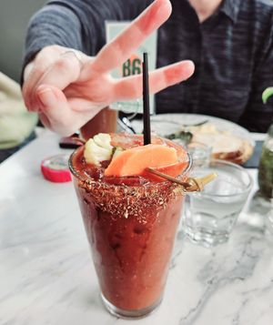 Spicy Bloody Mary at Finch & Pine in Seattle