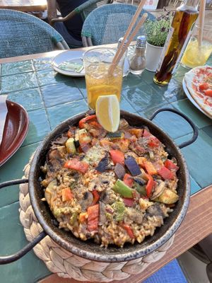 Vegan Paella   at Sivina in Mallorca