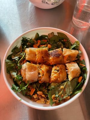 Vegan noodle salad  at Viet.inės in Vilnius