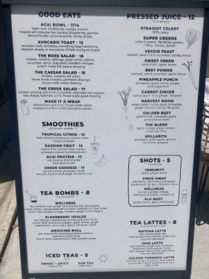 Menu June 2024  at Juice Boss in Atascadero