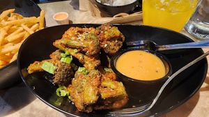 tempura veggies. yum! at Trail Life Brewing in Grand Junction