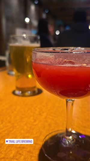 Mocktail and beer at Trail Life Brewing in Grand Junction