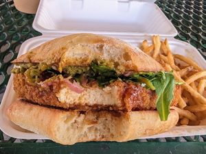 Tofu katsu at Trail Life Brewing in Grand Junction