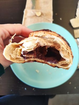 Croissant de chocolate 😋 #Veganuary at La Vida in Denia