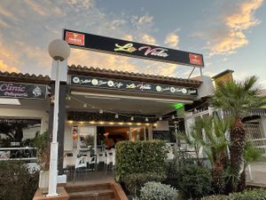 Outside  at La Vida in Denia