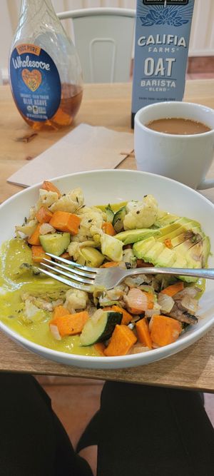 Vegan Hash, Requested oil free at Humbowl in Berkeley