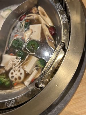 Picture of Mushroom Broth with water base substitute   at Chengdu Memory 蓉城老火锅 in Seattle