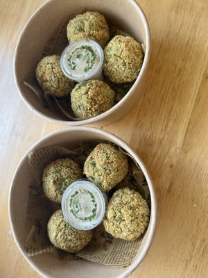 Baked Falafel  at Oleum Vegan Kitchen in Okinawa