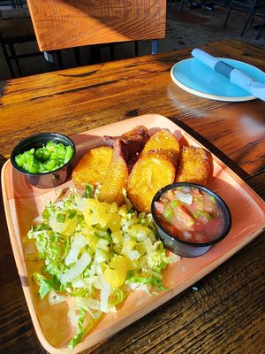 Yummy plantains at Papi's Tacos in Ocean City