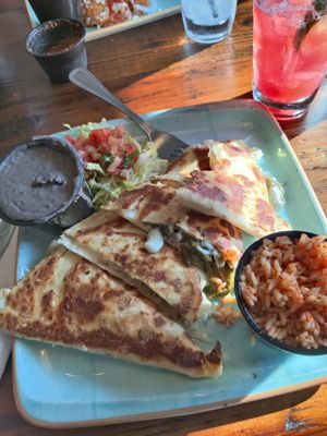 Veggie quesadilla (peppers, onions) at Papi's Tacos in Ocean City