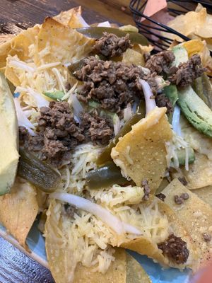 Chilaquiles with Beyond Beef  at Papi's Tacos in Ocean City