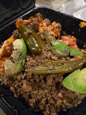 Vegan/gluten free chilequiles at Papi's Tacos in Ocean City