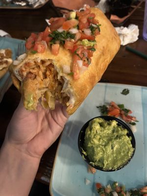 Vegan chimichanga   at Papi's Tacos in Ocean City