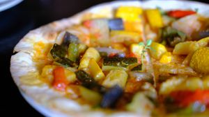 ratatouille-pizza without cheese at Le Gré in Kuroishi