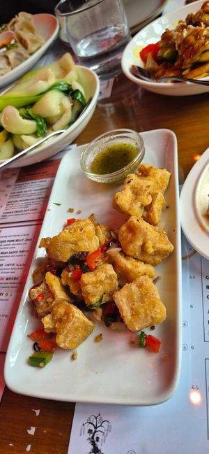 Salt and pepper tof at The Dumpling Tree in Cambridge