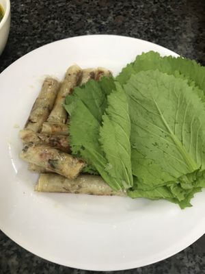 Fried springrolls   at Chay Minh An in Qui Nhon