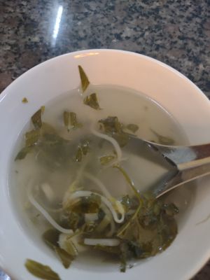 Dunno what it is, came before my fried rice. Was not hot, not sure if It's supposed to be almost cold at Chay Minh An in Qui Nhon