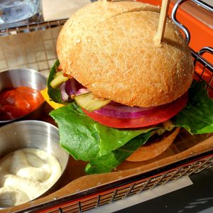 vegan burgers always easy sell 😆 at foodeome - Samsong in Gyeonggi-do